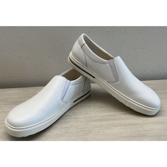 Birkenstock Oswego Men Sz 13 Max Comfort Slip On Soft Natural Leather Shoes - Picture 4 of 10